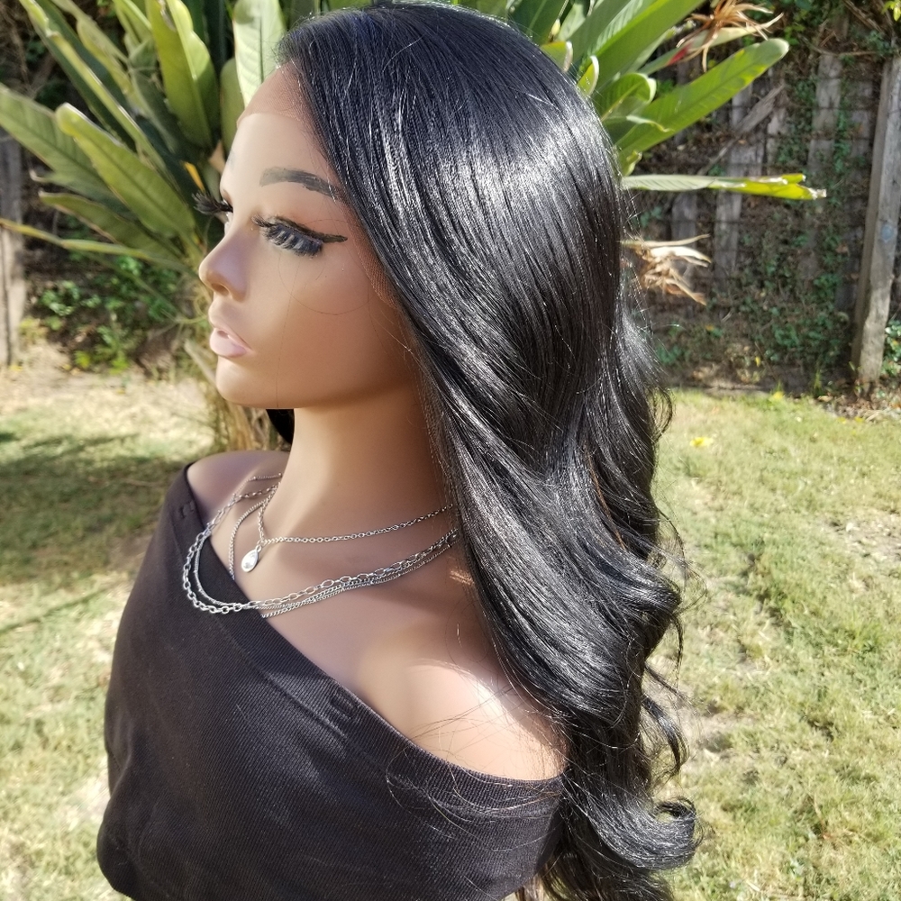 360 Lace Frontal💥 Body Wave Human Hair Blend - Picture 3 of 12